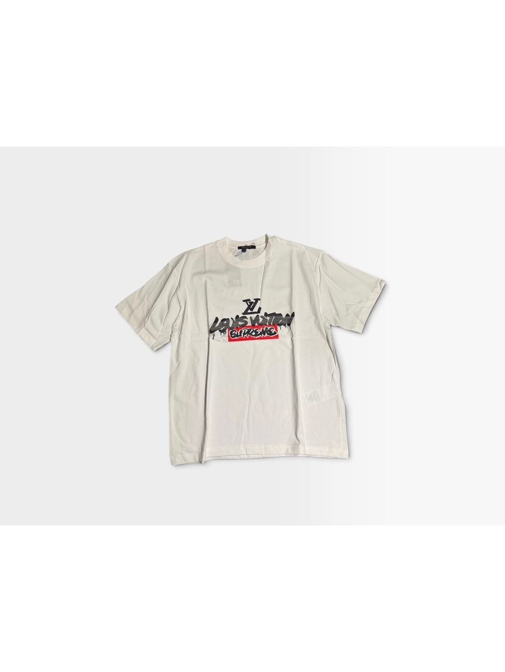 Balenciaga script white T-shirt